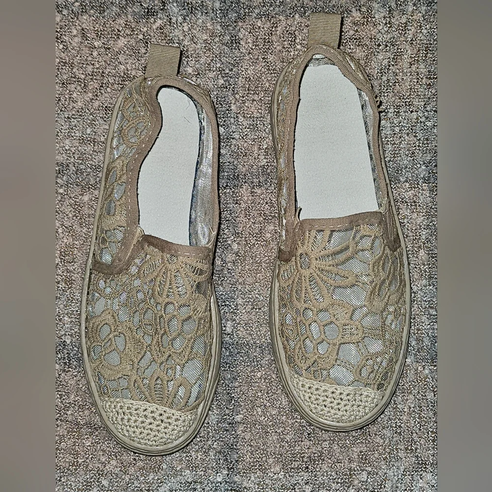 💵3/$20 Bundle 3 Specially MarkPretty Lace Apricot Slip on  Flat Sneaker SZ 7.5 - Picture 7 of 10